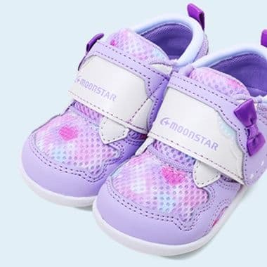 スリッポン メッシュ素材リボン付きキッズスリッポン