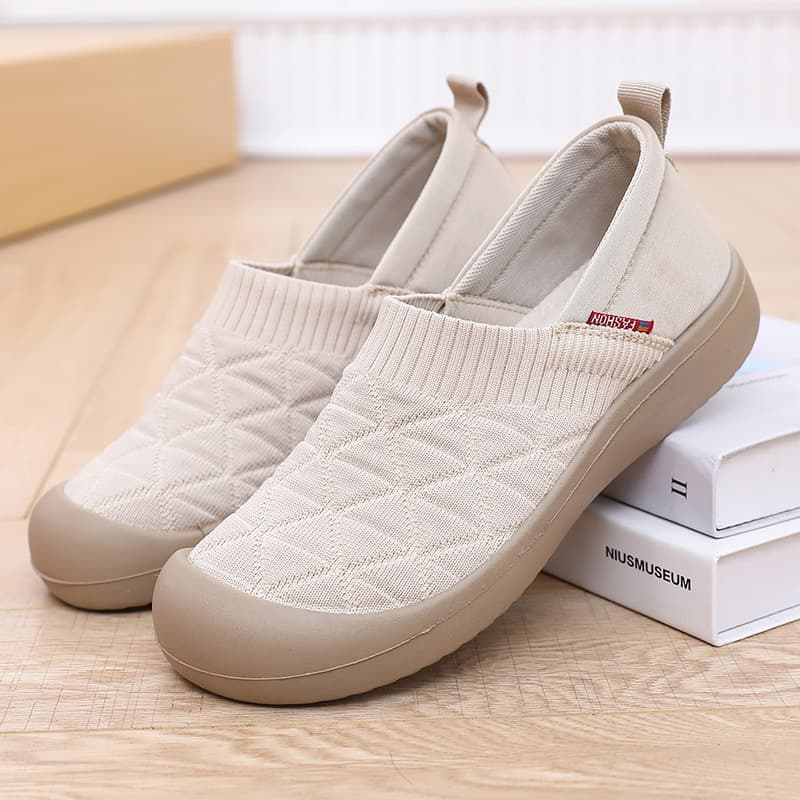 ニットメッシュ やわらか スリッポン
